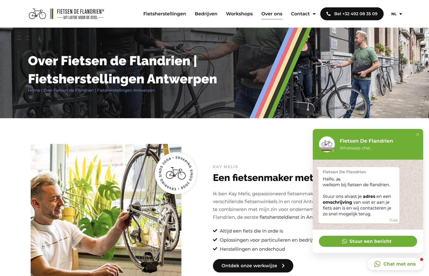Webdesign fietsenmaker - webdesign Antwerpen -3